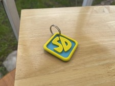 Scooby Doo Style Dog Tag Keyring