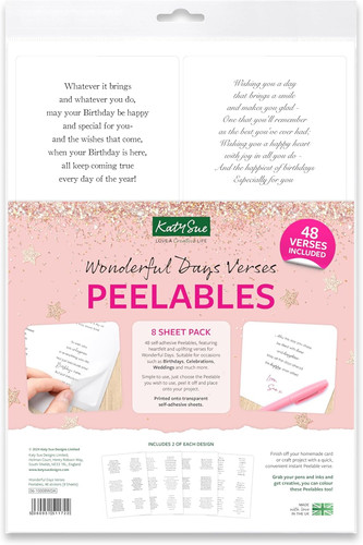 Peelable stickers for card - 48,