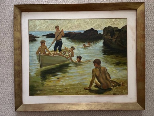 Hand painted oil - oil, reproduction