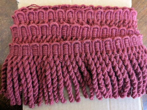 Bullion fringe burgundy - 1.5m,