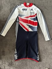 Adidas Team GB Sky Cycling Skin suit Size L
