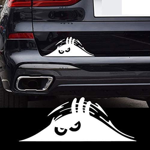 Universal white vinyl decal - 1x,