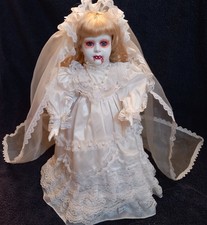OOAK Creepy Spooky Gothic Horror Porcelain Doll - Vampire Bride