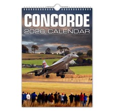 Concorde - 2026 Wall Calendar   Christmas / Birthday / Gift Idea / Present