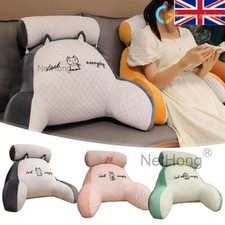 2 In 1 Bed Reading Pillow Multi Sofa Bedside Lovely Backrest Cushion Pillows UK