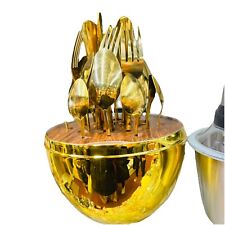 24 Piece Golden cutlery sets