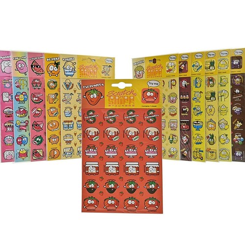 288 scratch sniff stickers - 288,