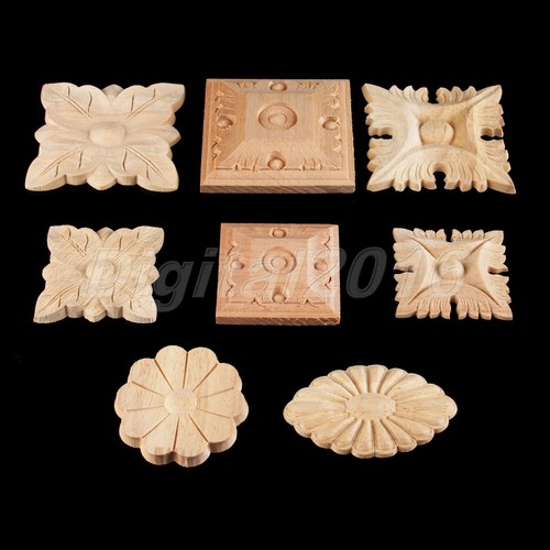 Wood carved square - carved,