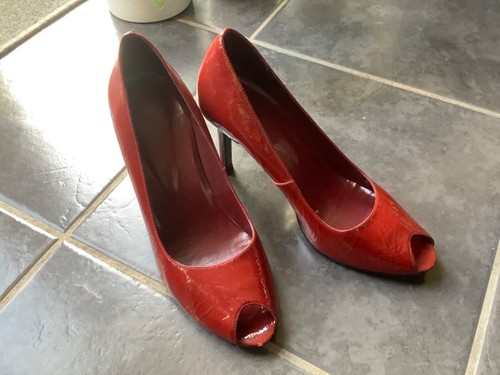 River island ladies red patent - island,