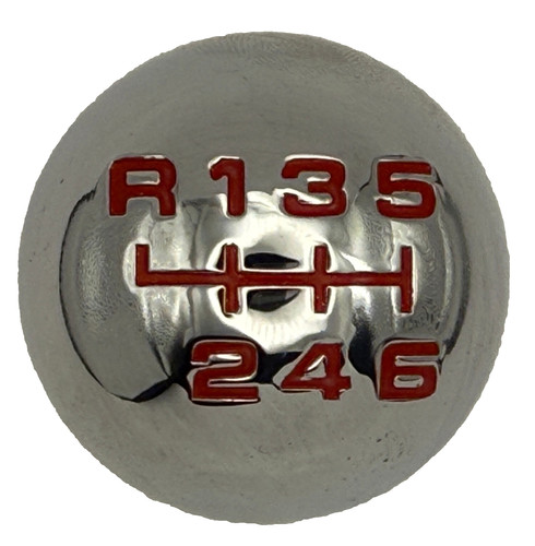 Chrome round speed red - round,