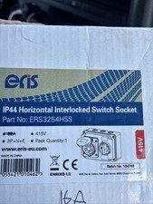 400 Volt 16 Amp 3 Phase and Neutral Socket with Isolator Plug