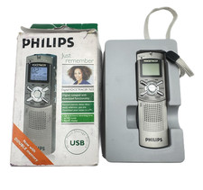 Philips Voice Tracer 7655 Digital Voice Recorder with Box, USB Cable & Strap