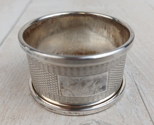 Birmingham Sterling Silver Napkin Ring 1984 with hallmarks
