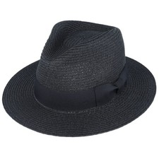Unisex Summer Straw Fedora Hat