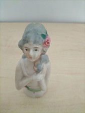 Antique Ceramic Pin Lady