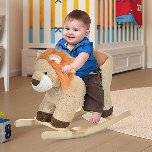 Rocking lion ride toy plush - rocking,