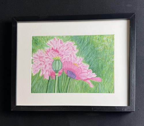 Original acrylic painting pink - original,