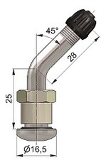 Genuine Schrader Nickel Plated