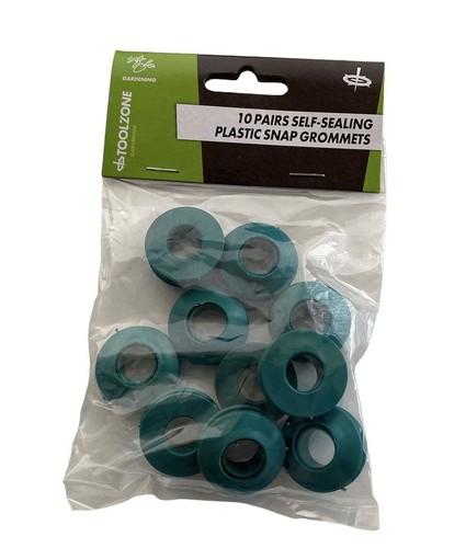 Plastic self sealing snap - 10,