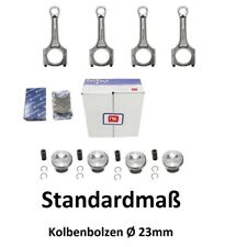 4x Pistons Standard Dimension+Connecting Rod+Bearing for VW 2.0 TFSI 130050059900 06H107065DM 06H1