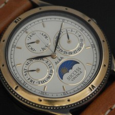 Seiko Alba Vintage Success watch 1979 Triple Calendar Moon Phase Men's Watch