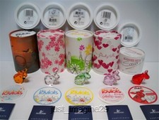 SWAROVSKI LOVLOTS HALLOWEEN MISSY FLOWER PINKY & SOCCER MO COW SET RETIRED NIB 