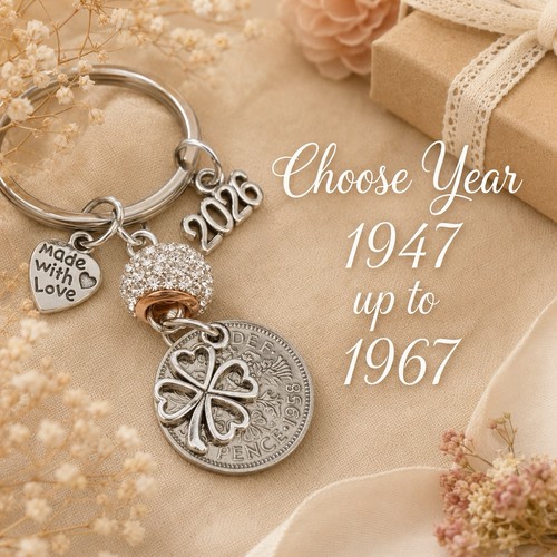 Lucky sixpence charms on - sixpence, &