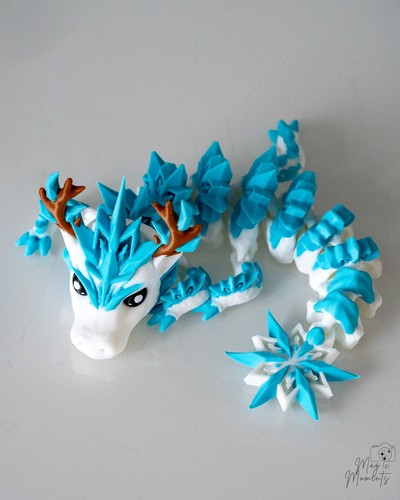 Snowflake crystal baby - crystal, dragon