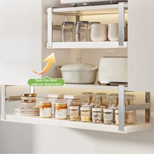 Adjustable Under Shelf Storage Basket Extendable Kitchen Cabinet Organizer Rack
