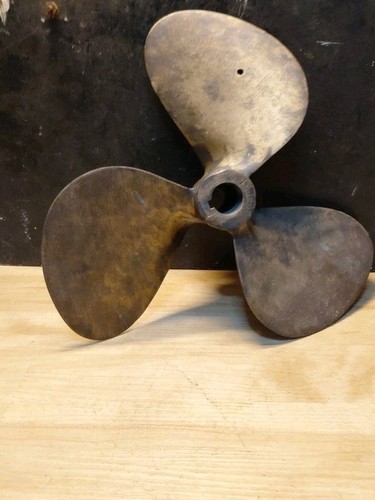 Vintage brass boat propeller - brass,