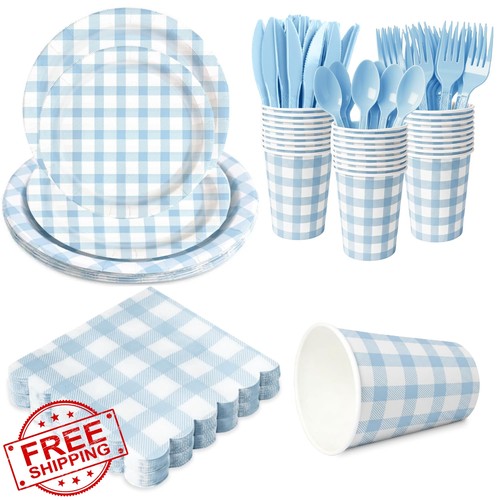 Linhaxm 175pcs blue gingham - linhaxm,