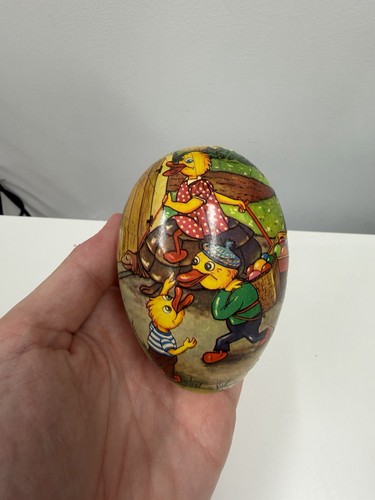 Vintage 1960s paper mache egg - mache,