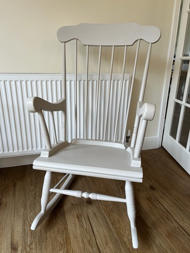 Painted vintage rocking chair - painted,