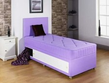 3FT x 5'9FT LILAC SHORTY SLIDE STORAGE DIVAN BED BOX ROOM KIDS GIRLS CHILDRENS 