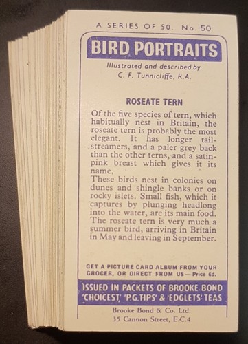 Brooke bond tea card - card, set