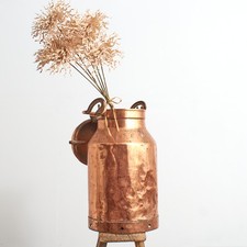 Antique Vintage Antique Copper French Milk Churn