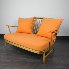 Romo Linen Blend Replacement Cushions for Ercol 203 2 Seater Sofa in Manderin