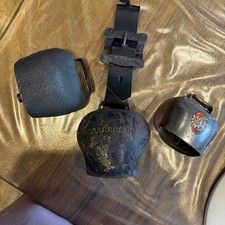 Vintage Swiss Cow  Bells x 3