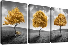 3pcs Wooden Framed Canvas Wall