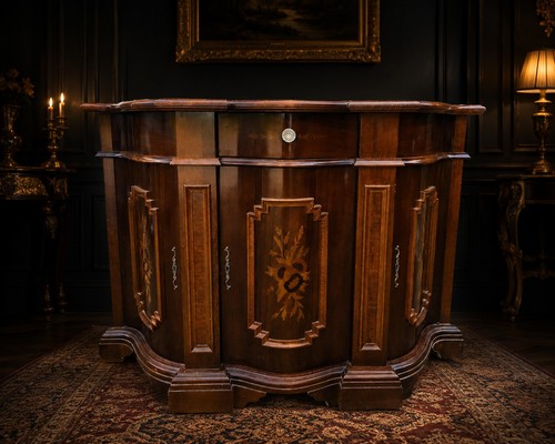 Antique inlaid sideboard - antique,