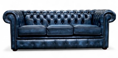 Blue sofa couch lounge settee - sofa,