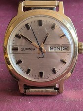 Vintage Sekonda 21 Jewels Mens Watch Working Order.