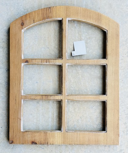 Wooden arched window - arched,
