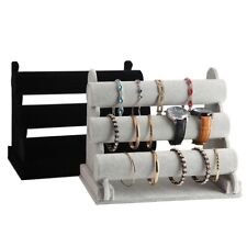 3 Tier Velvet Jewellery Display Stand Organizer Detachable Bracelet Watch Holder