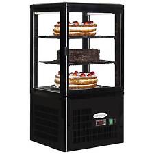 NEW COUNTERTOP REFRIGERATED GLASS CAKE PATISSERIE CAFE DISPLAY TEFCOLD UPD 60 