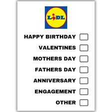 Funny LIDL BIRTHDAY ENGAGEMENT