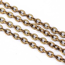 Tiny BRASS Cable Chain 2x1.5mm