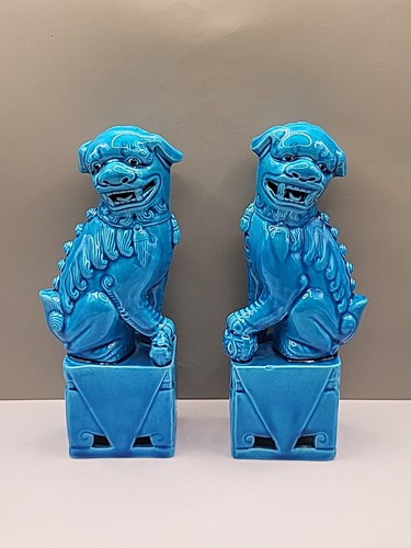 Vintage pair chinese turquoise - vintage,