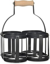 Metal Vintage 4 Bottle Milk