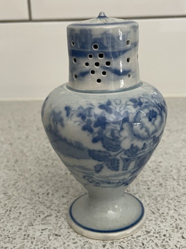 English pearlware pepper pot - pearlware,